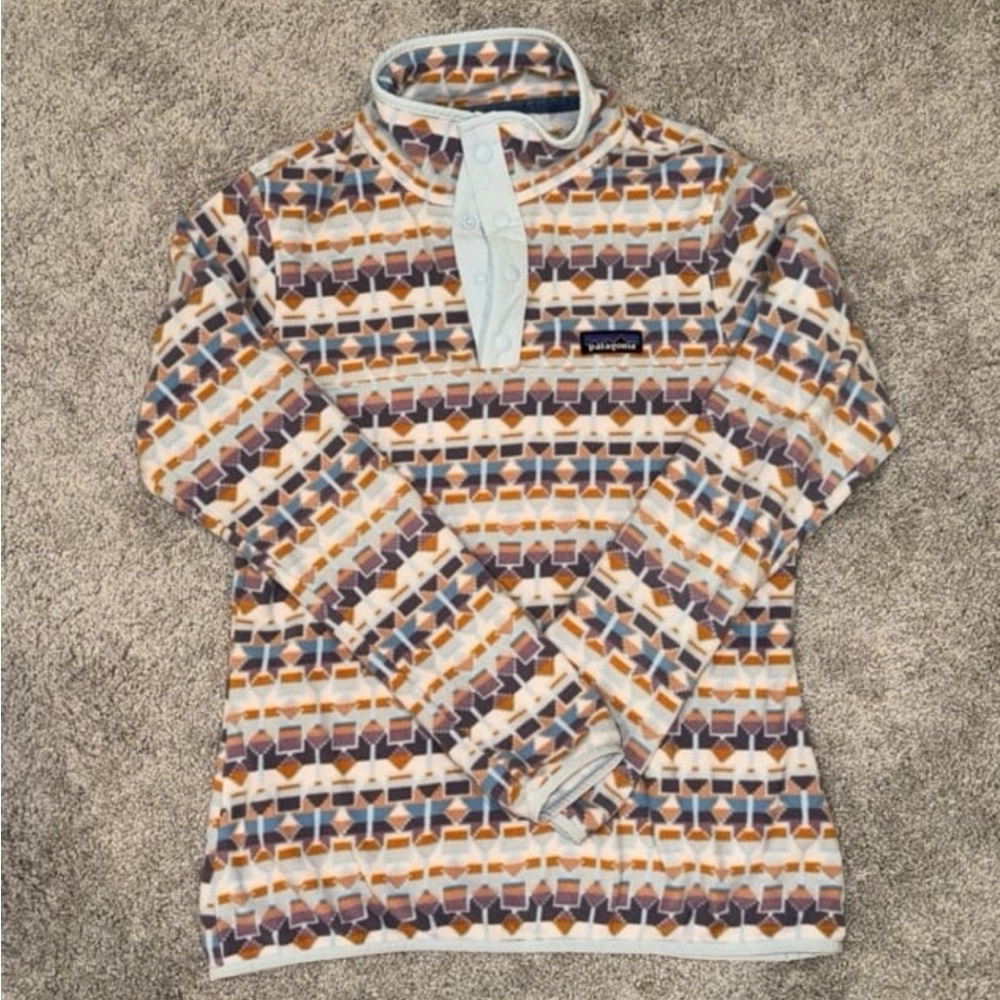 Patagonia Multicolor Geometric Fleece Jacket